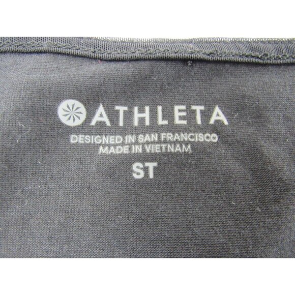 Athleta Womens Vented Workout Top ST Black Long Sleeve - Picture 3 of 6